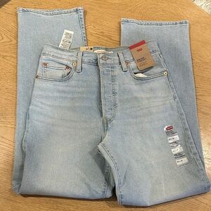 Levi's Women's Ribcage Straight Full Length Jeans NWT 29X32